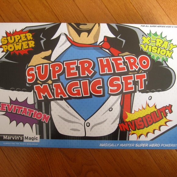 Marvin's Magic Super Hero Magic Trick Set SUPER POWER Brand New - Picture 2 of 9